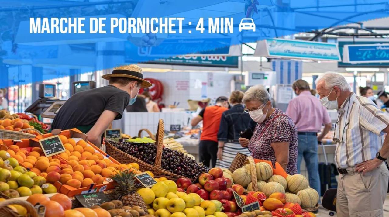 Appartement La Baule Pornichet Terrasse - Cuisine - Calme - Wifi - Parking Gratuit Eksteriør bilde